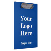 Business Deep Blue en White Uw Logo hier Klembord (Rechts)