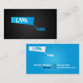 Business Dot Com Aqua Visitekaartje (Voorkant / Achterkant)