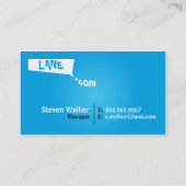 Business Dot Com Aqua Visitekaartje (Achterkant)