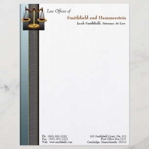 Business Elegance Attorney Letterhead Briefhoofd