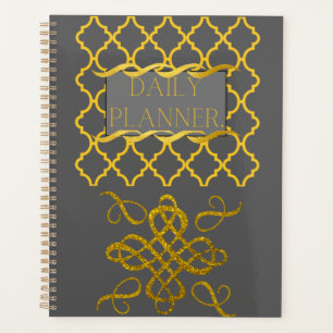 Business elegant Black Gold Daily-planner Planner