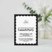 Business Event Logo Launch Party Briefkaart (Staand voorkant)