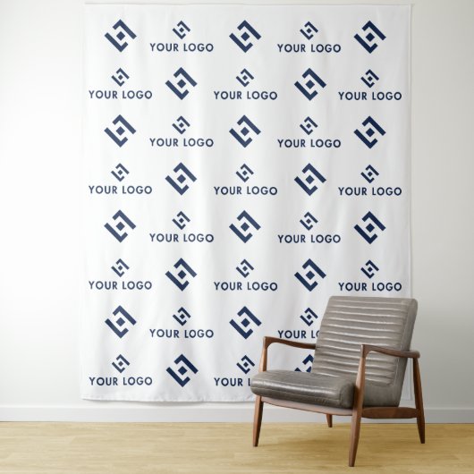 Business Event Stap & Herhaal Logo Achtergrond Ban Wandkleed (In situ)