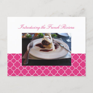 Business event-uitnodiging voor Quatrefoil roze cl Uitnodiging Briefkaart