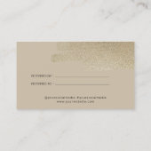 Business Faux Gold Brush Reference Kaart (Achterkant)