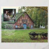 Business Flyer Z-gevouwen QR-code Fotosjablonen (Achterkant)