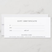 Business Gift Certificate Black glitter ombre (Achterkant)