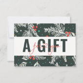 BUSINESS GIFT CERTIFICATE | Christmas Pattern (Voorkant)