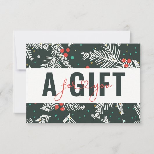 BUSINESS GIFT CERTIFICATE | Christmas Pattern (Voorkant)