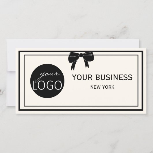Business Gift Certificate Elegant Art Deco (Voorkant)