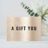 BUSINESS GIFT CERTIFICATE | Gold (Staand voorkant)