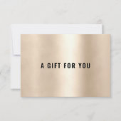 BUSINESS GIFT CERTIFICATE | Gold (Voorkant)