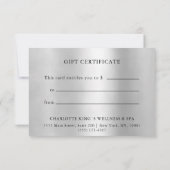 BUSINESS GIFT CERTIFICATE | Gold (Achterkant)