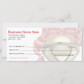 Business Gift Certificate Gold Bell Red Ribbon (Achterkant)