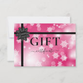 BUSINESS GIFT CERTIFICATE | Modern | Ribbon |  (Voorkant)