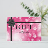 BUSINESS GIFT CERTIFICATE | Modern | Ribbon |  (Staand voorkant)