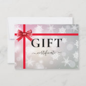 BUSINESS GIFT CERTIFICATE | Modern | Ribbon |  (Voorkant)