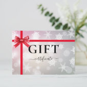 BUSINESS GIFT CERTIFICATE | Modern | Ribbon |  (Staand voorkant)