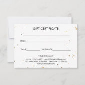 BUSINESS GIFT CERTIFICATE | Modern Watercolour (Achterkant)