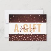 BUSINESS GIFT CERTIFICATE | Red Gold Dots (Voorkant)
