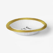 Business Gold en White Uw Logo hier Sjabloon Papieren Kommen (Gebogen)