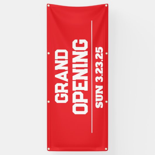 Business Grand Opening Aangepaste banner (Verticaal)