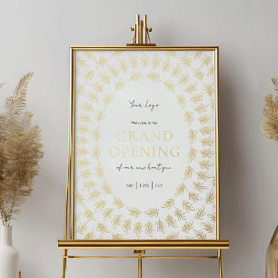 Business Grand Opening Elegant Event Folie Sign Afdrukken
