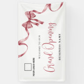 Business Grand Opening Ribbon Logo Welcome Banner (Verticaal)