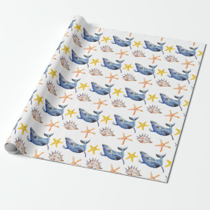 Business Graph Whale: Kandelaar Grafiek Cadeaupapier