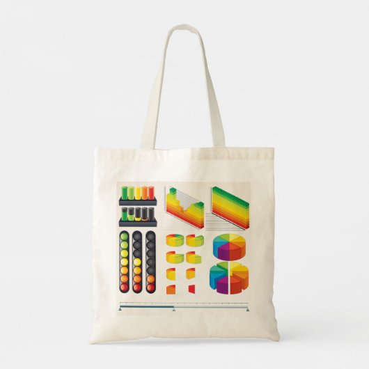 Business Graphs Canvas tas (Achterkant)