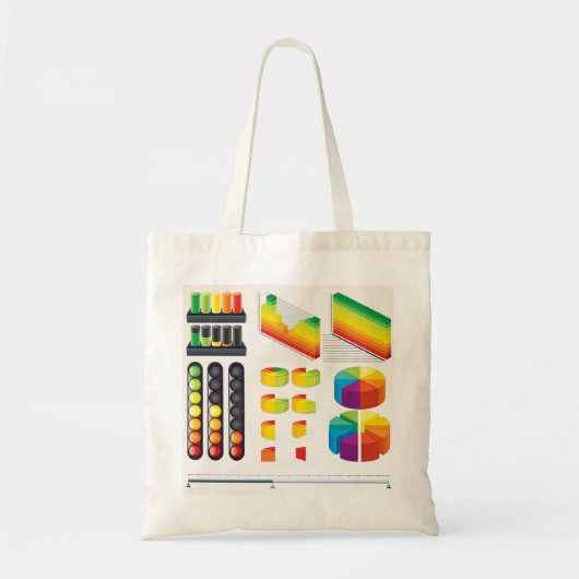 Business Graphs Canvas tas (Voorkant)