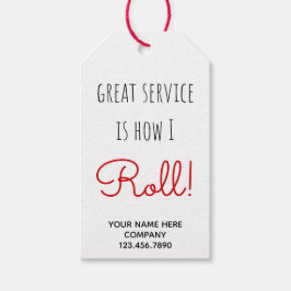 Business Great Service is hoe ik rol Cadeaulabel