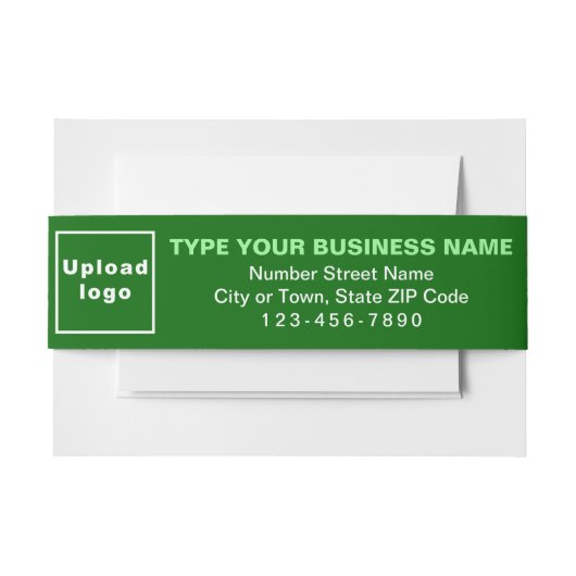 Business Green Landscape Format Uitnodigingen Wikkel (Voorkant Voorbeeld)