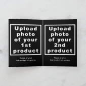 Business Halloween Black Folded Holiday Card Feestdagen Kaart (Binnen)