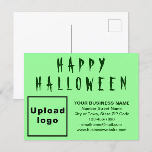 Business Halloween Light Green Holiday Briefkaart