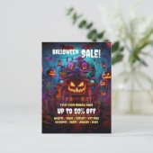 Business Halloween Party Vente carte postale Flyer (Debout devant)