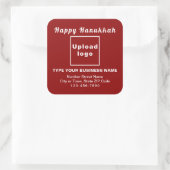 Business Hanukkah Red Square Sticker (Tas)