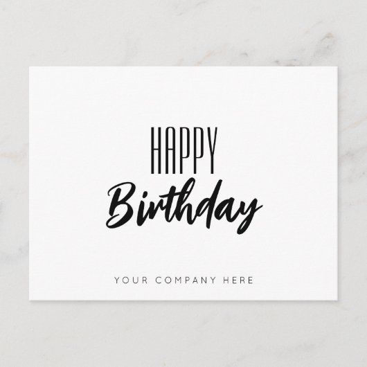 Business Happy Birthday Briefkaart (Voorkant)