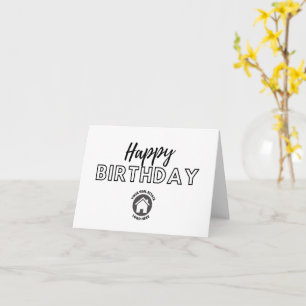 Business Happy Birthday Custom Logo Kaart