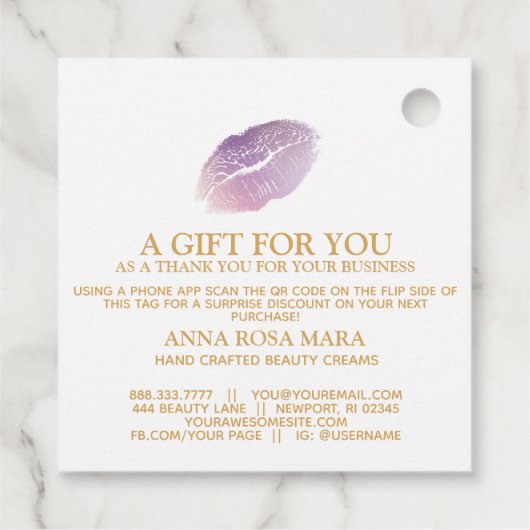 *~* Business Hartelijk dank voor de streepjescode  Bedankjes Labels (Achterkant)