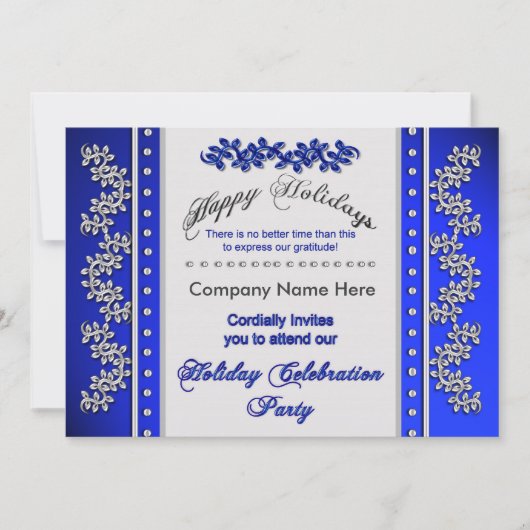 Business Holiday Celebration Party Invititations Kaart (Voorkant)