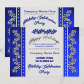 Business Holiday Celebration Party Invititations Kaart (Voorkant / Achterkant)