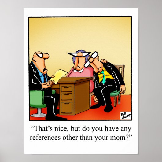 Business Humor "Mam Reference" Poster (Voorkant)