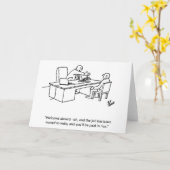 Business Humor "Welcome Aboard" Greeting Card Kaart (Gele Bloem)