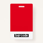 Business ID Employee Photo Name Badge Custom (Achterkant)