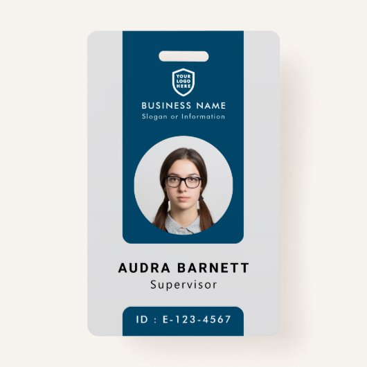 Business ID Logo | Moderne personeelsbezetting op  Badge (Voorkant)