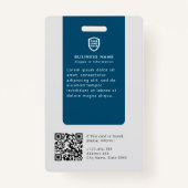 Business ID Logo | Moderne personeelsbezetting op  Badge (Achterkant)