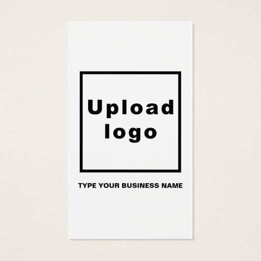 Business Information White Portret Rectangle Kaart (Achterkant)