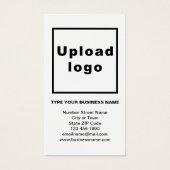 Business Information White Portret Rectangle Kaart (Voorkant)
