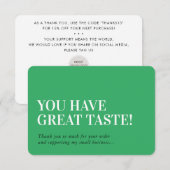 BUSINESS INSERT modern bedankt je waarschijnlijk g (Voorkant / Achterkant)